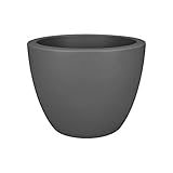 Elho Pure Soft Round Wheels 60 - Blumentopf - Anthrazit - Drinnen & Drau�en  - � 59 x H 44.5 cm