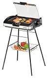 Cloer 6720 Barbecue-Grill mit Standfuss und Glasplatte
