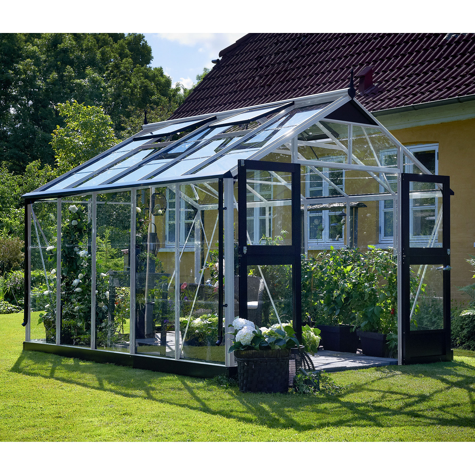 Juliana Gew�chshaus Premium 10,9 m�, Sicherheitsglas 3 mm