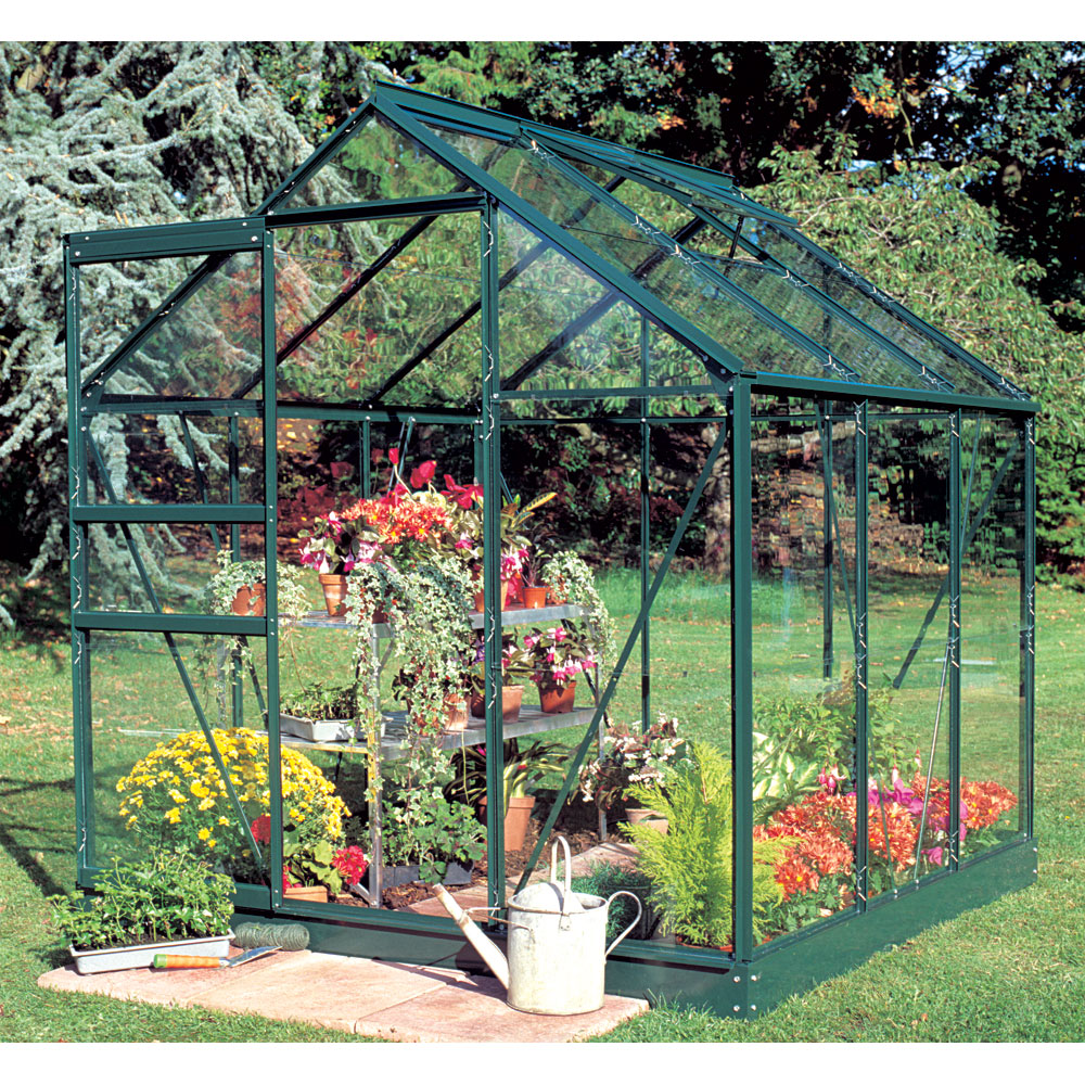 Juliana Halls Popular 66 Gew�chshaus gr�n mit 3 mm Blankglas - 3,8 qm