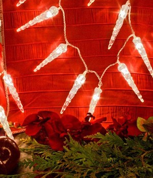 LED-Lichterkette 6m mit 40 �EISZAPFEN� (je �2xH10 cm) (1 St�ck)