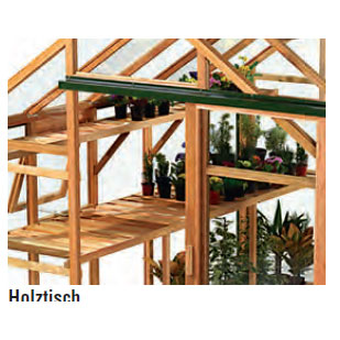 Passender Holztisch f�r Juliana Gew�chshaus Classic 4.4