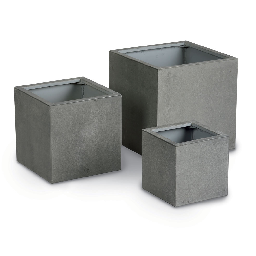 Best 3-teiliges Set Pflanzbeh�lter Rockall Beton/Glasfaser