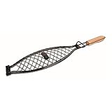 Jim Beam Grillzubeh�r, Grillkorb f�r gro�e Fische JB0116, schwarz, 44.3x14.7x3 cm, 700540