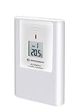 Bresser Thermo-/Hygro 3 Kanal Au�ensensor f�r TemeoTrend Modelle und MyTime Jumbo Wanduhren mit Temperaturanzeige und Luftfeuchtigkeitsanzeige