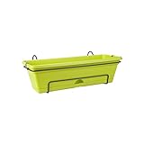 Elho Green Basics Balkonkasten Allin1 50 - �bertopf - Lime Gr�n - Drau�en & Balkon  - L 25.7 x W 47.3 x H 16.7 cm
