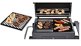 Tepro Guss-Grillrost-Einleger f�r Rost in System - eckig, schwarz, 23.8x26.8x0.6 cm, 8577