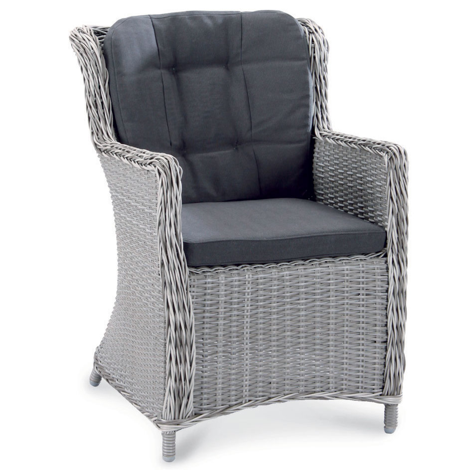 Best Barcelona Dining-Sessel warm-grey inkl. Polster