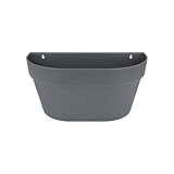 Elho Loft Urban Wandampel 40 - �bertopf - Anthrazit - Drau�en & Balkon  - L 19.3 x W 39 x H 18.6 cm