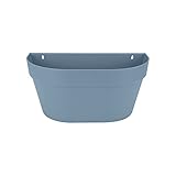 Elho Loft Urban Wandampel 40 - �bertopf - Vintage Blau - Drau�en & Balkon  - L 19.3 x W 39 x H 18.6 cm