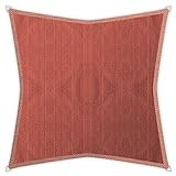 Windhager Sonnensegel, Sonnenschutz, Sunsail ADRIA Quadrat 3,6 x 3,6 x 3,6 m (gleichschenkelig), UV-Schutz, witterungsbest�ndig und atmungsaktiv, TERRACOTTA, 10972
