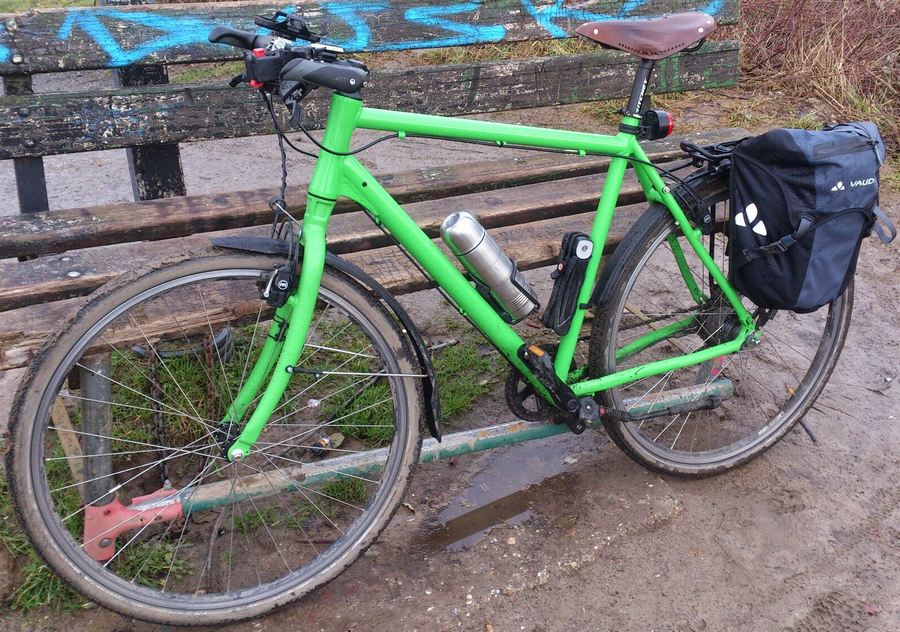 fahrrad zelten fahren gepäck schon vorher hinbringen