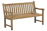 BEST 52315167 Teak-Bank Moretti 150 cm, grau wash