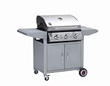 Grillchef by Landmann Gasgrillwagen, Silber, 128 x 56 x 104 cm