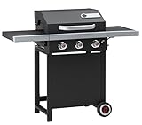 Landmann Gasgrillwagen 12220, emaillierte Brennerabdeckungen, 126 x 110 x 56 cm