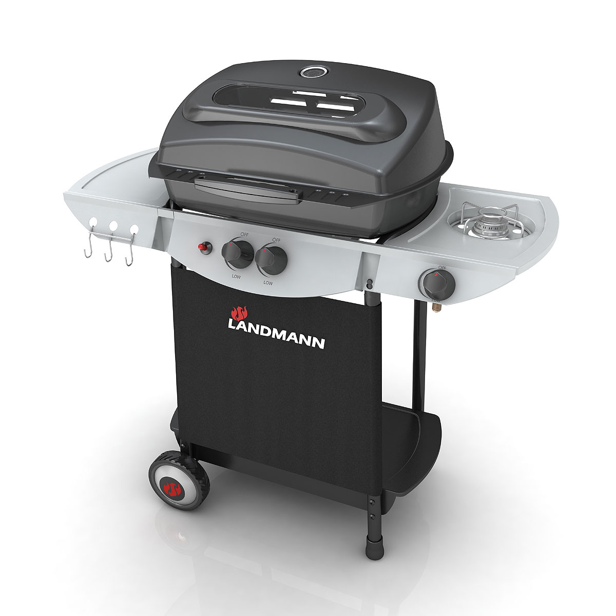 Landmann Lavastein Gasgrill Atracto mit Seitenbrenner