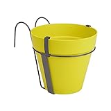 Elho Loft Urban Balkon Potholder - Blumentopf - Lime Gr�n - Drau�en & Balkon  - � 26.6 x H 19.5 cm