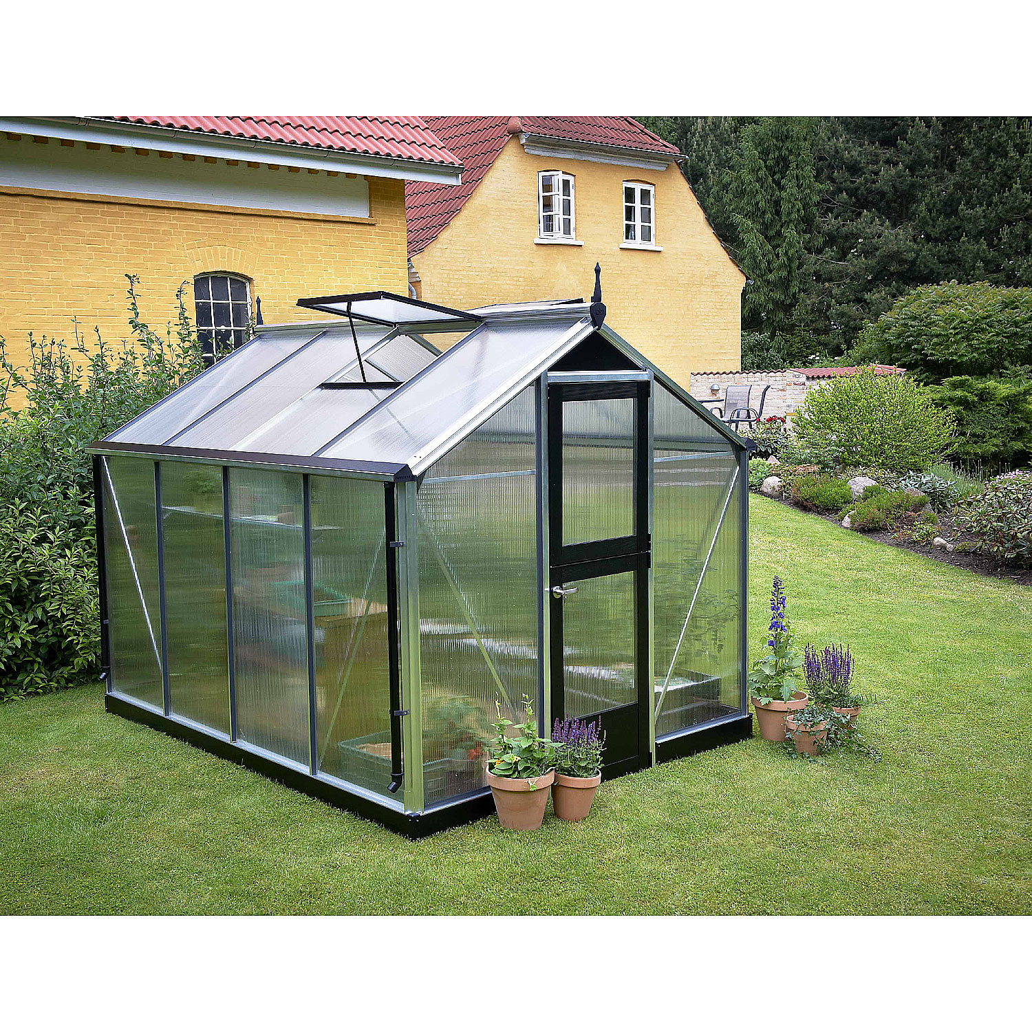 Juliana Gew�chshaus Compact Alu 6,6 m� 10 mm Stegdoppelplatten