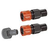 GARDENA Pro?-System Anschluss-Satz: Zubeh�r f�r den Anschluss von Pipeline und Sprinklersystem an den Wasserhahn, f�r h�here Durch?ussmenge und weniger Druckverlust (1505-23)