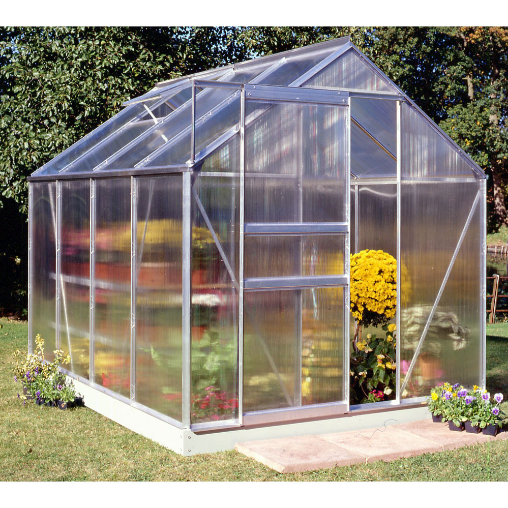 Juliana Halls Popular 86 gr�n Gew�chshaus mit 4 mm Doppelstegplatte - 5 qm