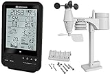Bresser Wetterstation Funk mit Au�ensensor Wetter Center 5-in-1 (5,5 Zoll Display, Au�ensensor f�r Temperatur, Luftfeuchtigkeit, Luftdruck, Windgeschwindigkeit, Windrichtung und Regenmesser) Schwarz