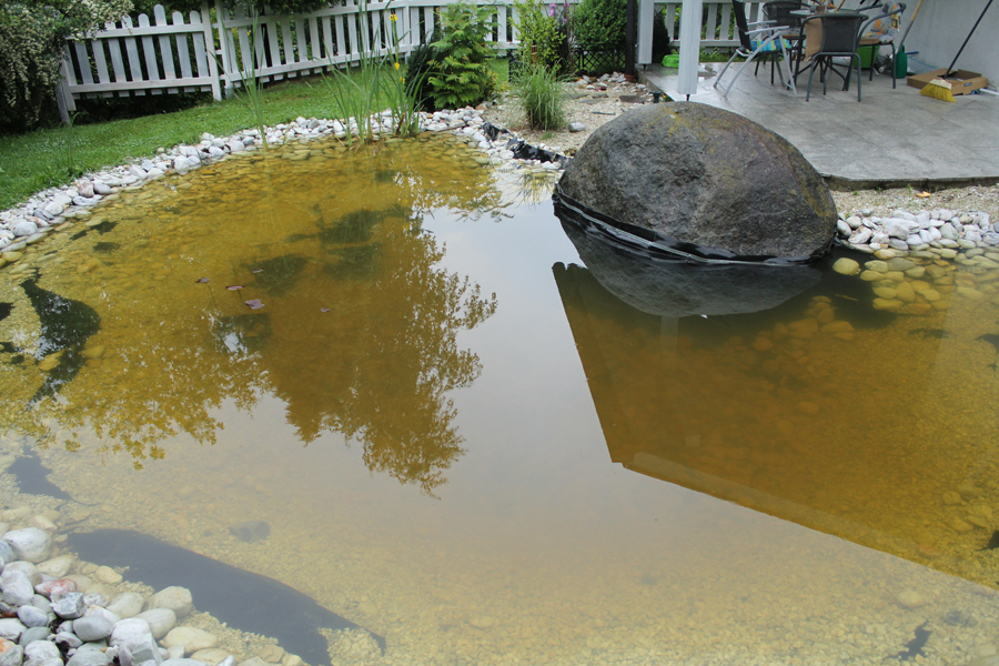 HILFE!! Teich über Nacht BRAUN!! Garten Gartenforum.de