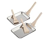 Landmann 13711 Set mit 2 Mini-Bratpfannen, Silber,18 cm x 12,7 cm x 2 cm