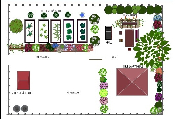 Brauchberes Programm zur Gartenplanung / Gestaltung Garten
