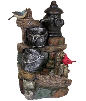 Brunnen METIS in Holz-/Stein-Optik (1 St�ck)