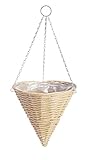 Gardman Hanging Basket 35 cm Kunststoff H�ngekegel, Natur/Braun