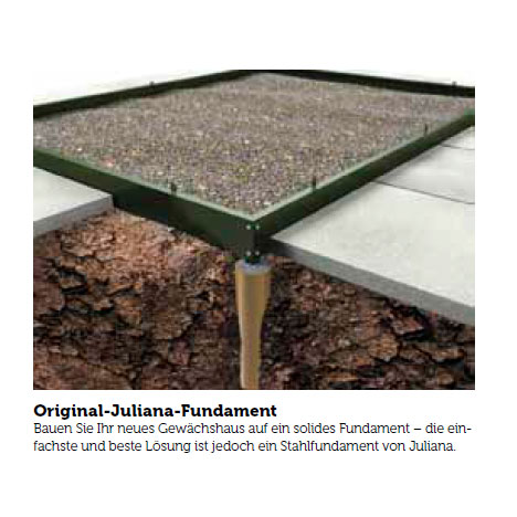 Fundament f�r Universal/Magnum schwarz 108 - 8,3 m�