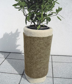 Winterschutzmatte aus Schafwolle �grau� 200x50 cm (200 x 50 cm)