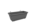 Elho Barcelona Xl Allin1 55 - �bertopf - Anthrazit - Drau�en & Balkon  - L 32.2 x W 55 x H 22.7 cm