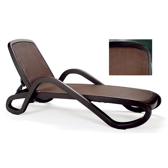 Best Stapelliege Alfa plus, coffee/wenge