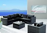 BEST 98897053 7-teilig Loungegruppe Aruba, anthrazit