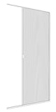 Windhager Insektenschutz Plissee-T�r Expert Fliegengitter Alurahmen f�r T�ren, individuell K�rzbar, Extra�Gross, 120 x 240 cm, wei�