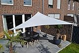 Peddy Shield Dreiecksegel, 360 x 360 cm, Silbergrau, Polyester, inklusive Befestigung.