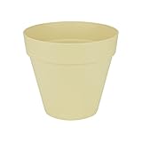 Elho Blumenampel Pflanztopf Loft Urban Round, Durchmesser 30 x 26 cm, kreide gelb