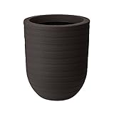 Elho Allure Ribbon High 35 - Blumentopf - Bark Brown - Drinnen & Drau�en  - � 34.5 x H 43.2 cm