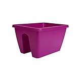 Elho Barcelona Flower Bridge 40 - �bertopf - Kirsche - Drau�en & Balkon  - L 29.2 x W 39 x H 22 cm