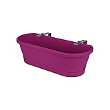 Elho Corsica Easy Balcony - �bertopf - Kirsche - Drau�en & Balkon  - L 58.5 x W 24.5 x H 20.2 cm