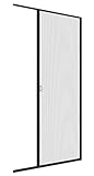 Windhager Insektenschutz Plissee-T�r Expert Fliegengitter Alurahmen f�r T�ren, individuell K�rzbar, Extra�Gross, 120 x 240 cm, anthrazit