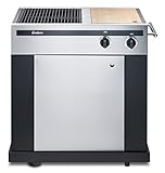 Enders BBQ Gasgrill Manhattan, 2 Edelstahl-Brenner stufenlos, Grillwagen mit emailliertem Grillrost zweigeteilt