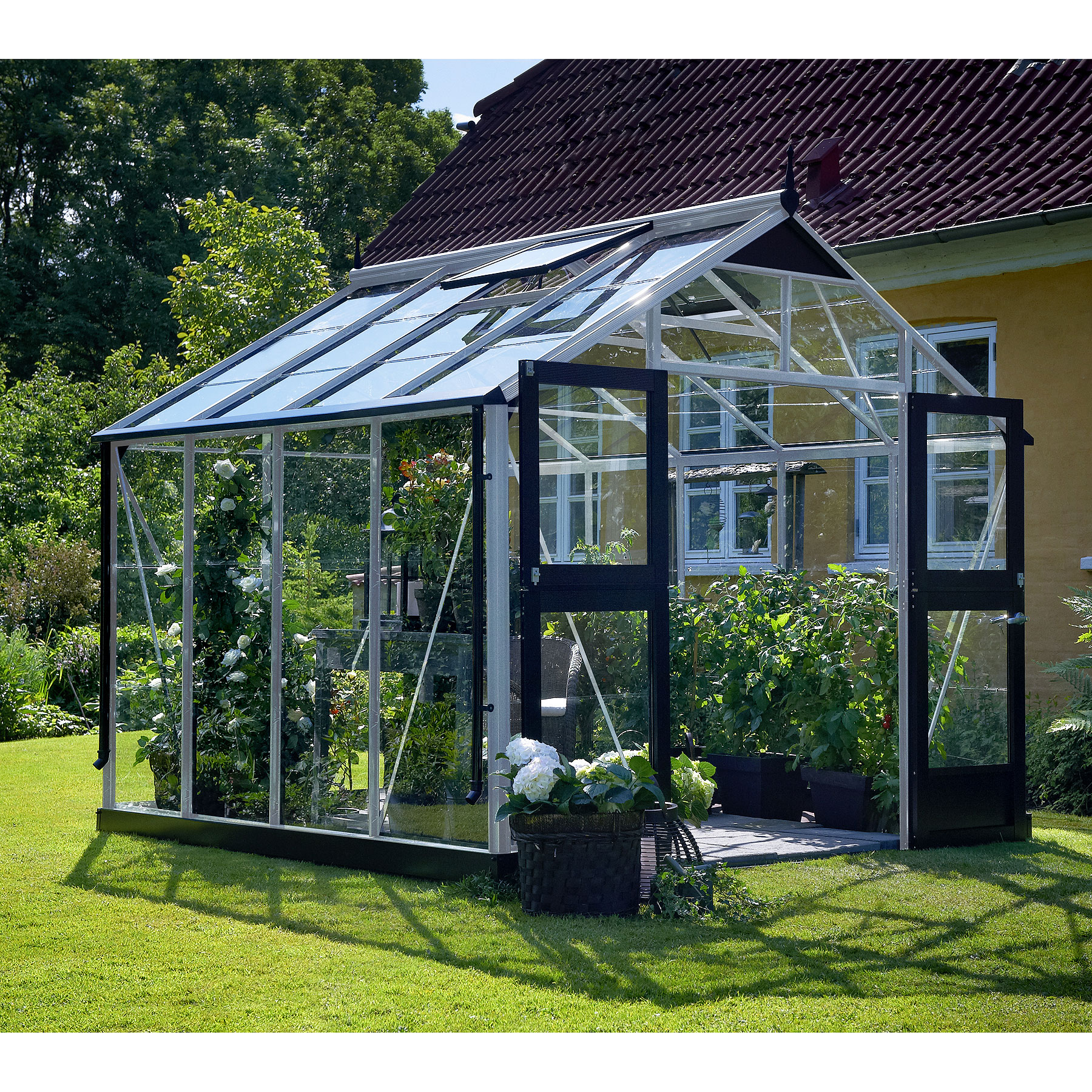 Juliana Gew�chshaus Premium 8,8 m�, Sicherheitsglas 3mm