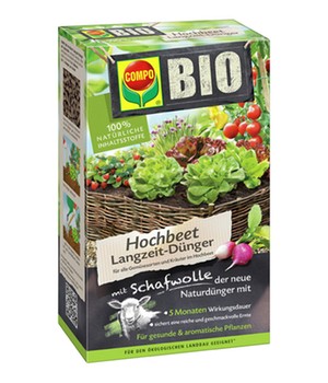 COMPO� BIO Hochbeet Langzeit-D�nger mit Schafwolle (750 g)