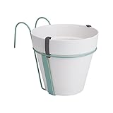 Elho Loft Urban Balkon Potholder - Blumentopf - Weiss - Drau�en & Balkon  - � 26.6 x H 19.5 cm