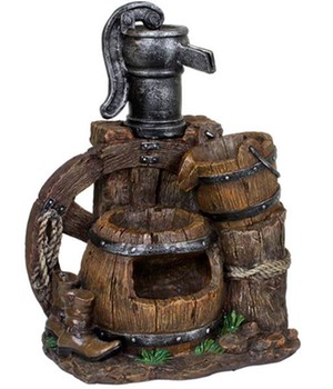 Brunnen NEREUS in Holz-/Stein-Optik (1 St�ck)