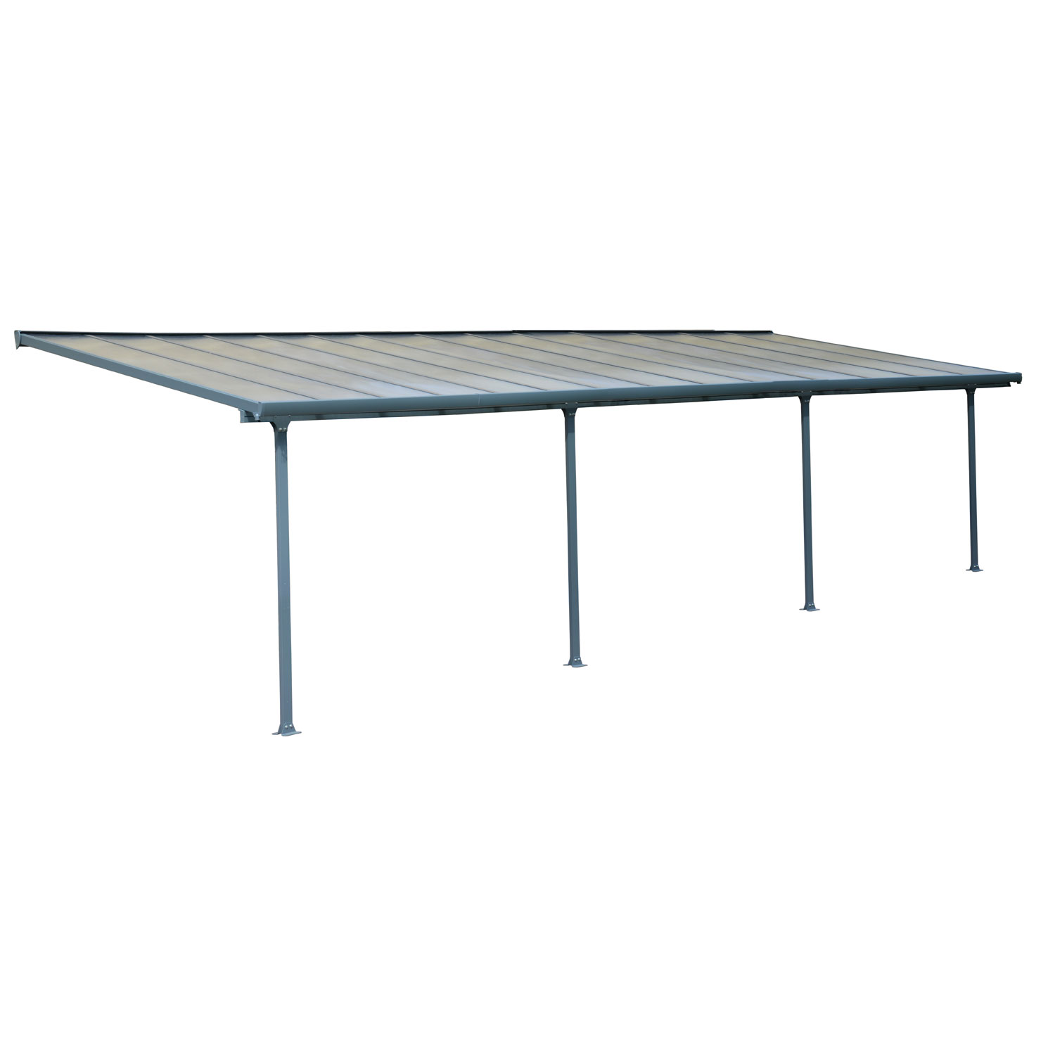 Terrassendach 295 x 851 Grau