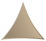 Windhager Sonnensegel Sonnenschutz SunSail RIVIERA, Dreieck 3,6 x 3,6 x 3,6 m (gleichschenkelig), UV-Schutz, witterungsbest�ndig, wasserabweisend, Khaki, 10888