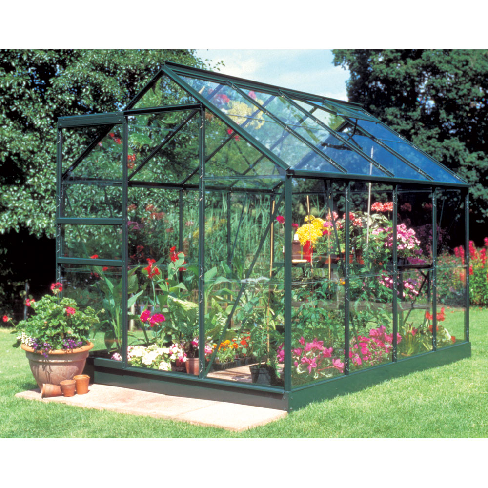 Juliana Halls Popular 86 gr�n Gew�chshaus mit 3 mm Blankglas - 5 qm